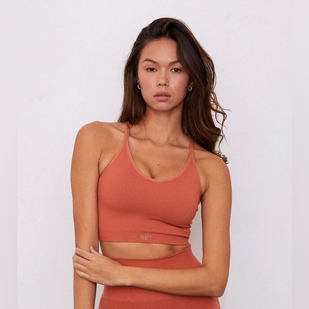 Sculptflex Ribbed V Bra in colour Spritz